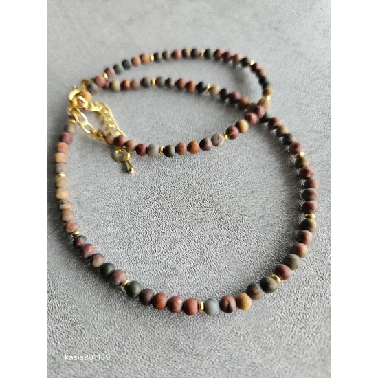 Naszyjnik z kamieni jaspisu